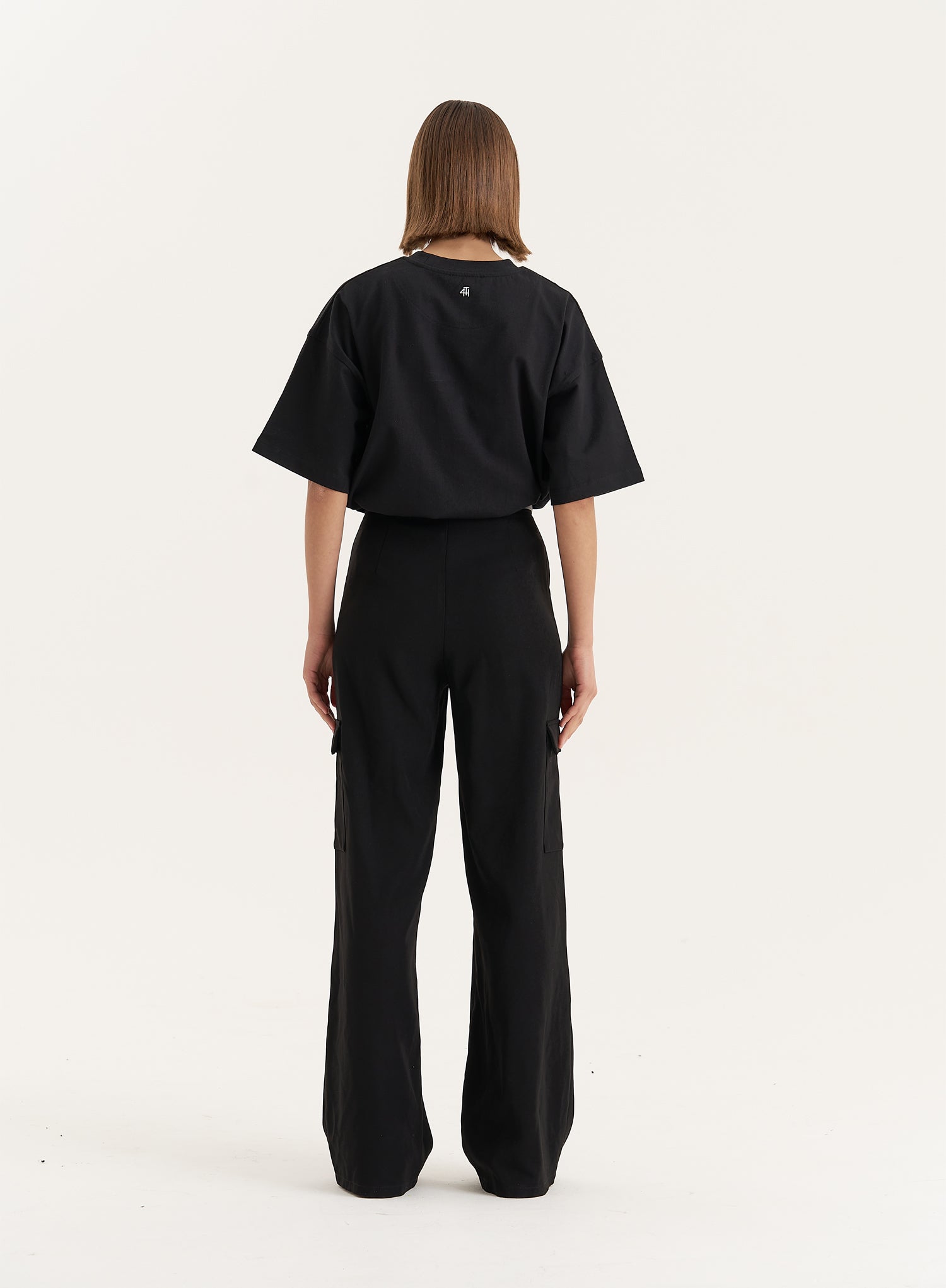 Black Fourth Branded Oversized T-Shirt